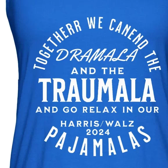 Together We Can End The Dramala And The Traumala Ladies Essential Flowy Tank