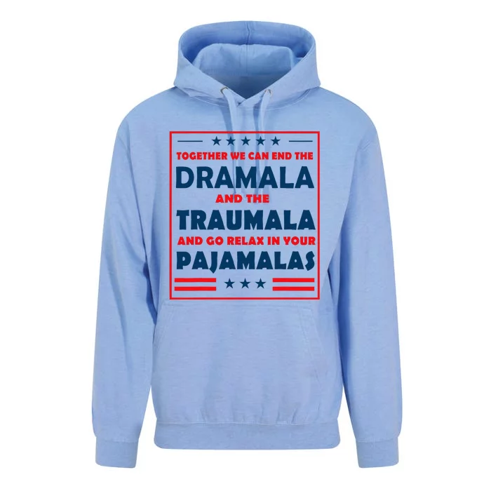 Together We Can End The Dramala And The Traumala Unisex Surf Hoodie