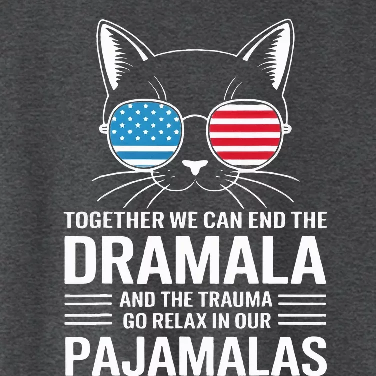 Together We Can End The Dramala And The Trauma And Go Relax Women's Crop Top Tee