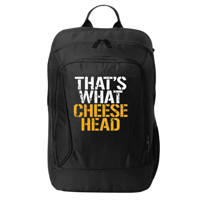 Thats What Cheese Head Packers City Backpack