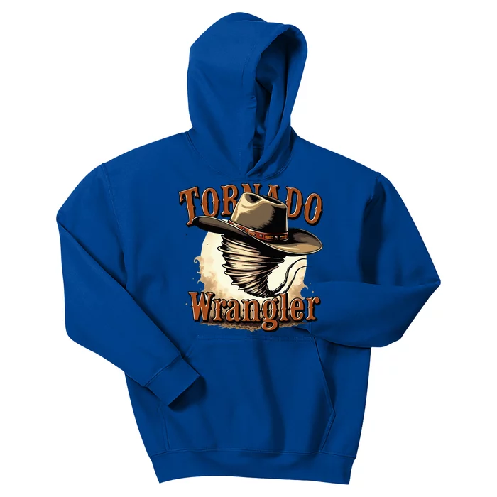 Tornado Wrangler Cowboy Wrangler Kids Hoodie