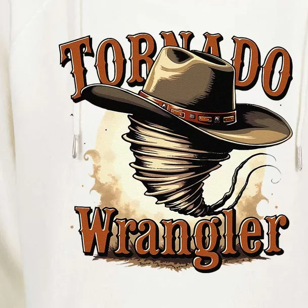 Tornado Wrangler Cowboy Wrangler Womens Funnel Neck Pullover Hood