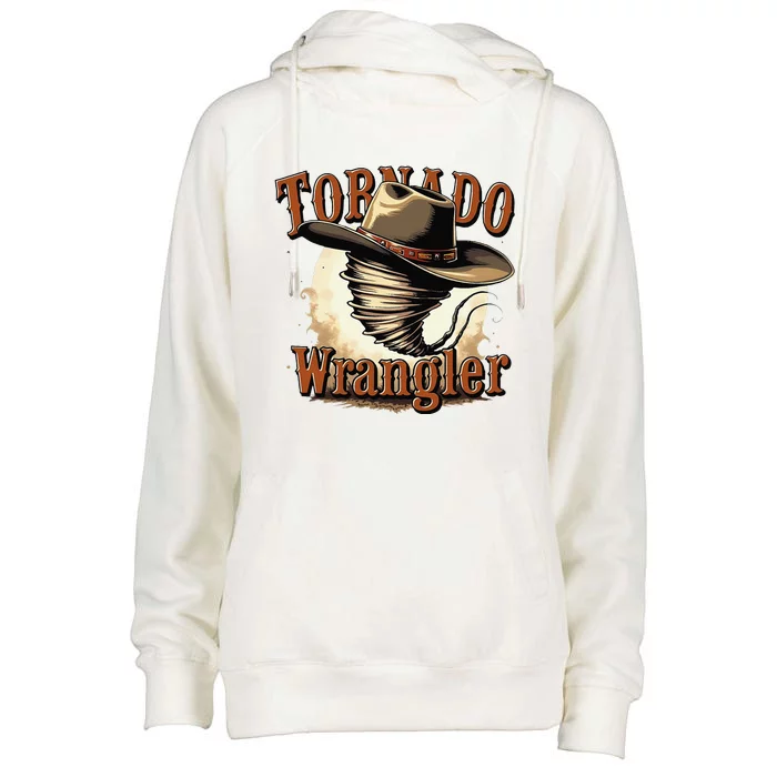 Tornado Wrangler Cowboy Wrangler Womens Funnel Neck Pullover Hood