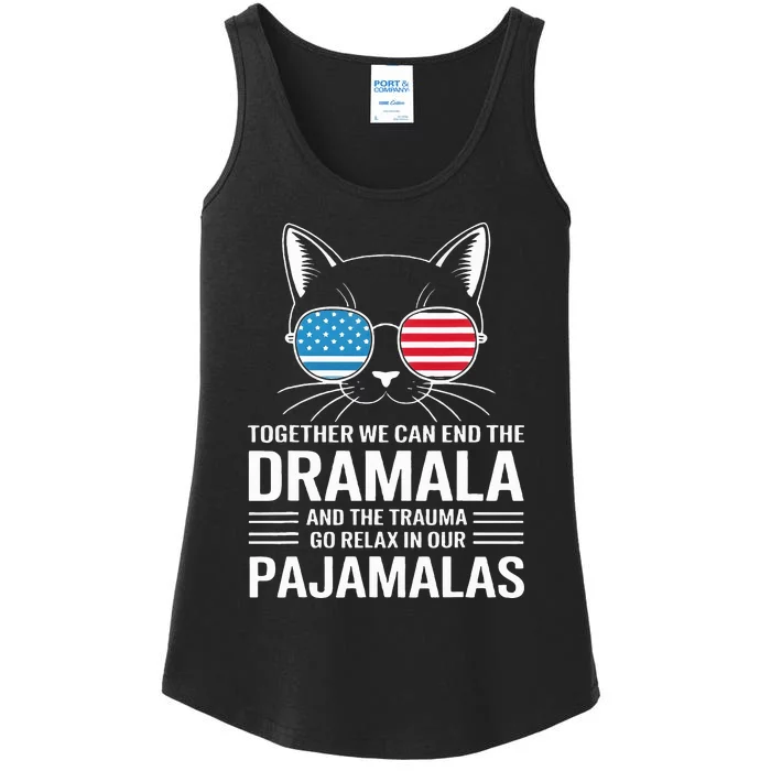 Together We Can End The Dramala And The Trauma And Go Relax Ladies Essential Tank