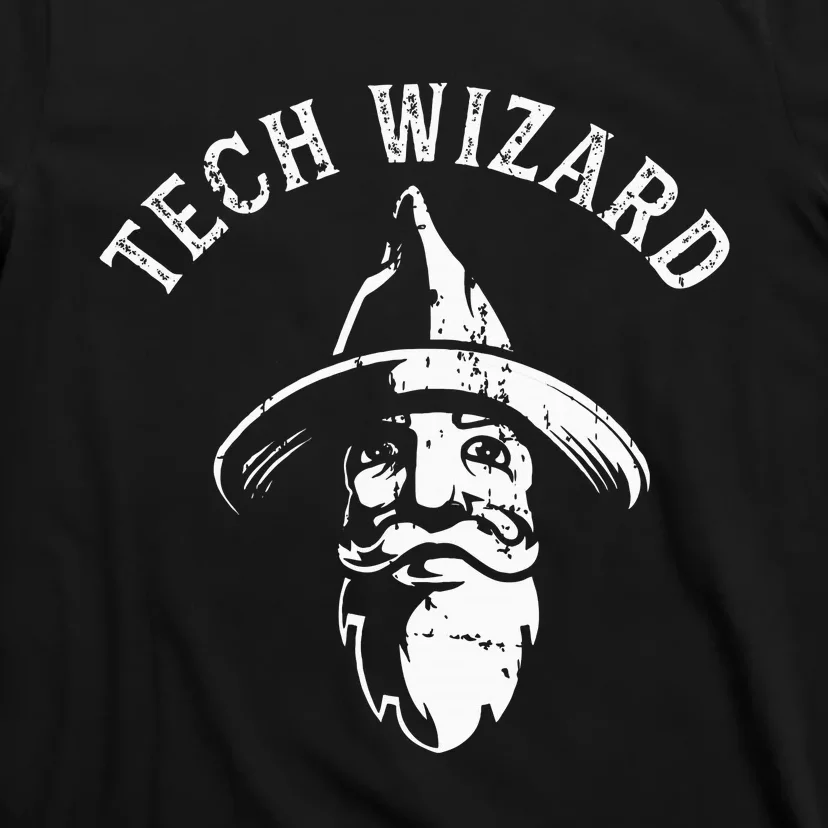 Tech Wizard Cool Technology I.T. Computer Whiz Techie Geek T-Shirt