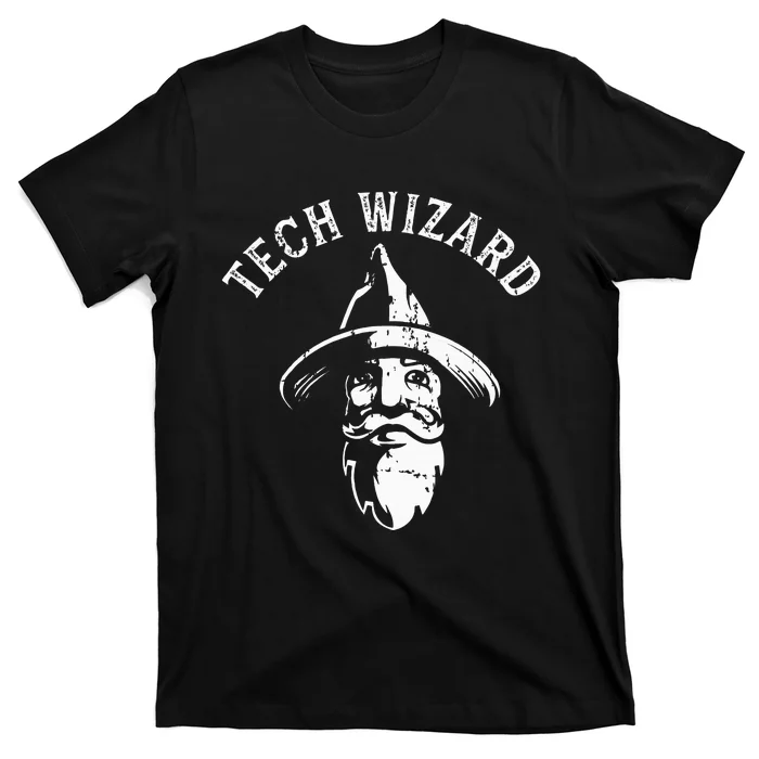 Tech Wizard Cool Technology I.T. Computer Whiz Techie Geek T-Shirt