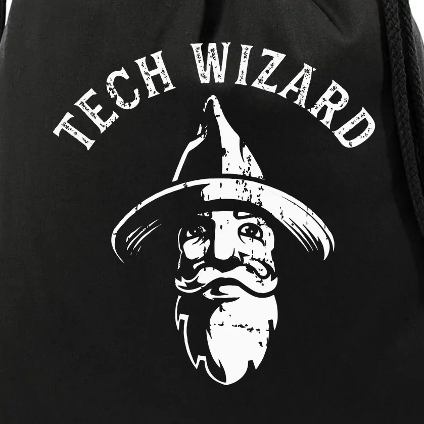 Tech Wizard Cool Technology I.T. Computer Whiz Techie Geek Drawstring Bag