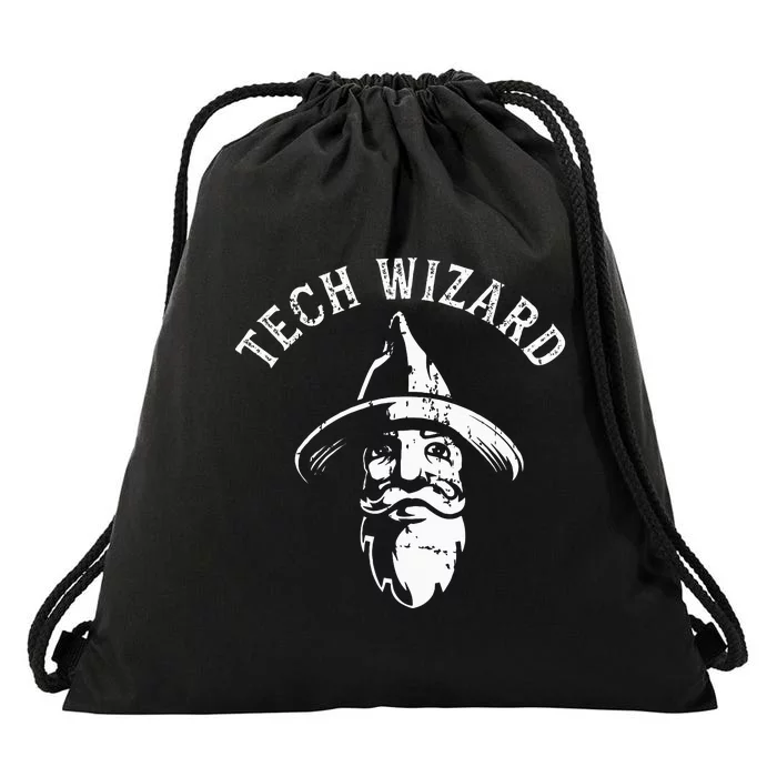 Tech Wizard Cool Technology I.T. Computer Whiz Techie Geek Drawstring Bag