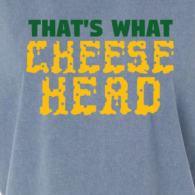 ThatS What Cheese Head Green And Gold She Said Garment-Dyed Women's Muscle Tee