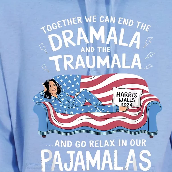 Together We Can End The Dramala And Traumala Pajamas Funny Unisex Surf Hoodie