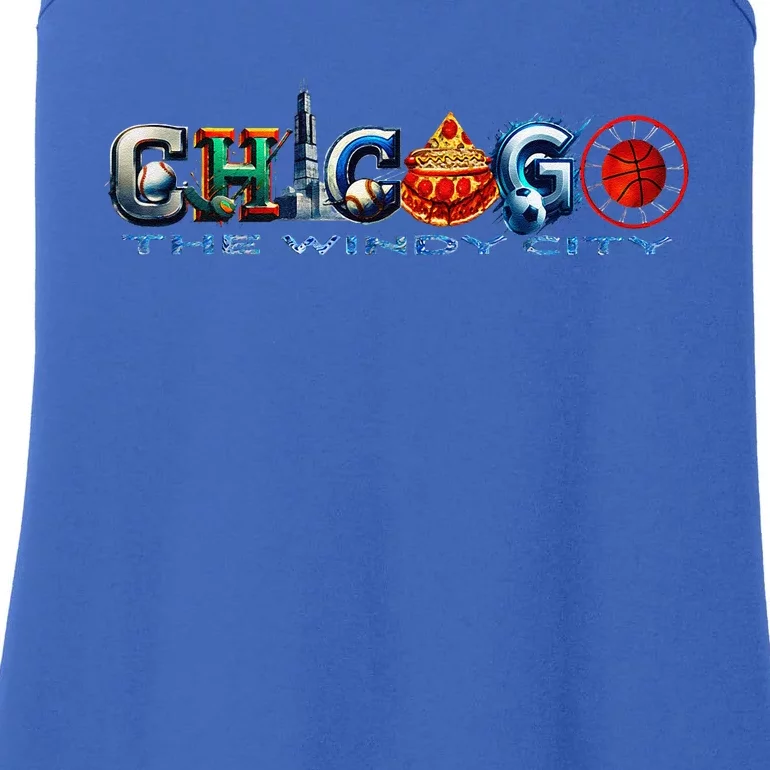 The Windy City A Chicago Sporting Team Fan A Fun Chicagoan Ladies Essential Tank