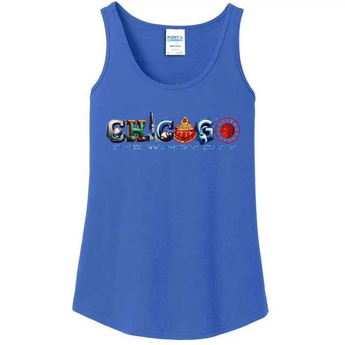 The Windy City A Chicago Sporting Team Fan A Fun Chicagoan Ladies Essential Tank