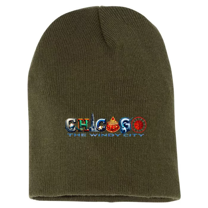 The Windy City A Chicago Sporting Team Fan A Fun Chicagoan Short Acrylic Beanie