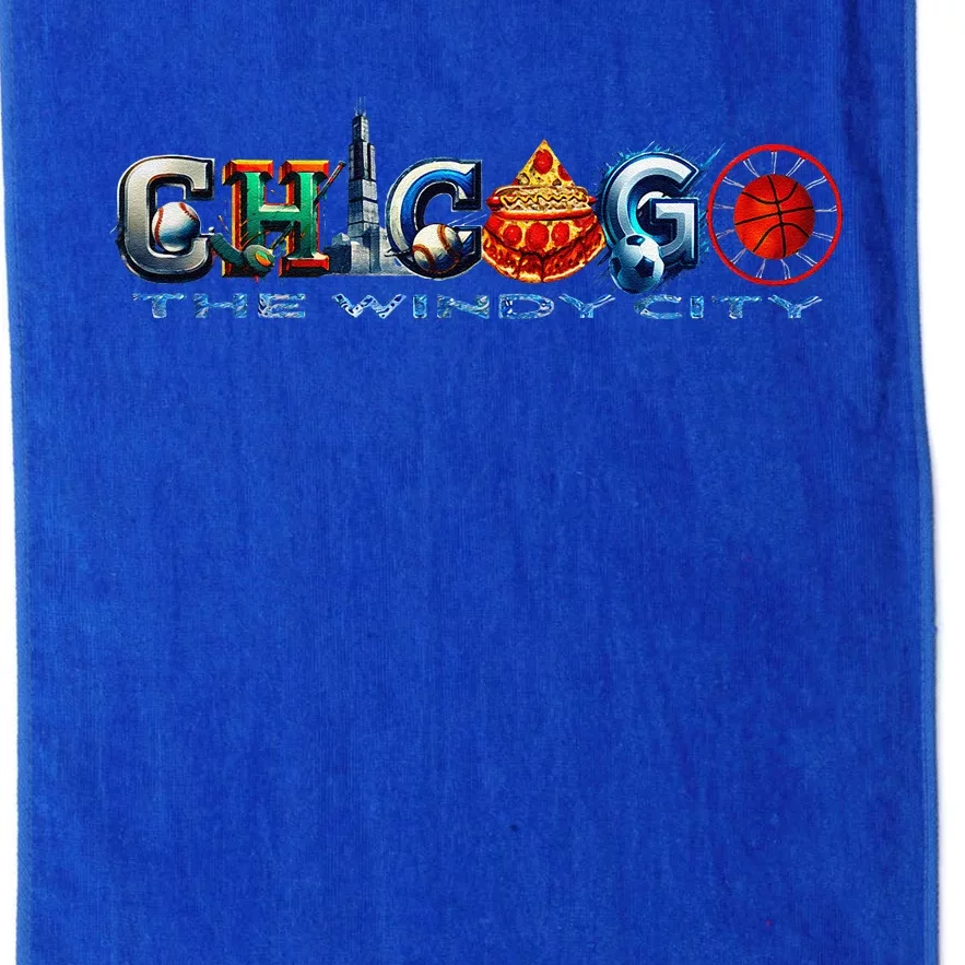 The Windy City A Chicago Sporting Team Fan A Fun Chicagoan Platinum Collection Golf Towel