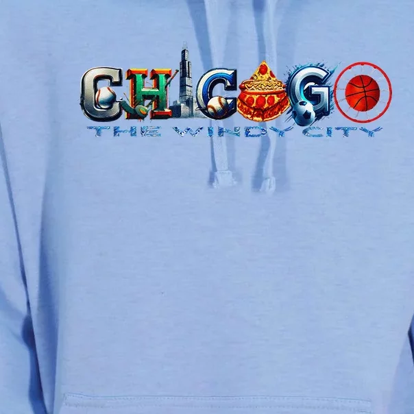 The Windy City A Chicago Sporting Team Fan A Fun Chicagoan Unisex Surf Hoodie