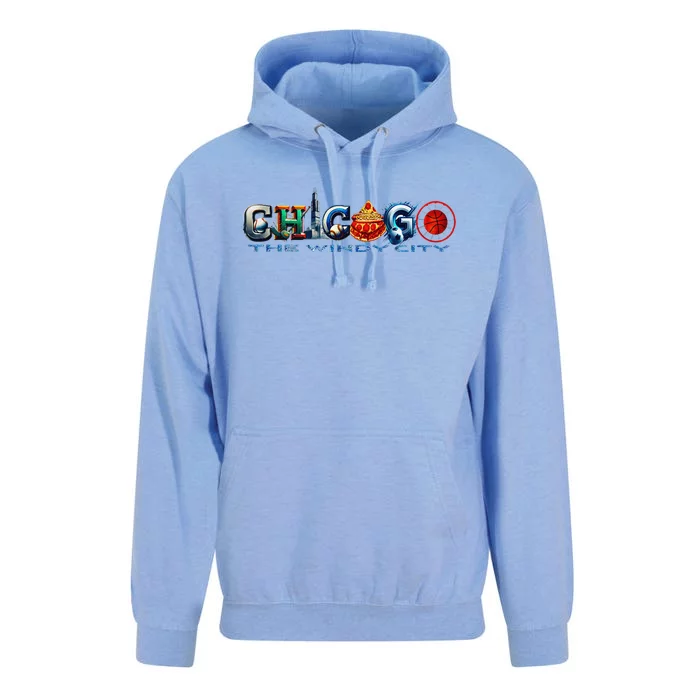 The Windy City A Chicago Sporting Team Fan A Fun Chicagoan Unisex Surf Hoodie