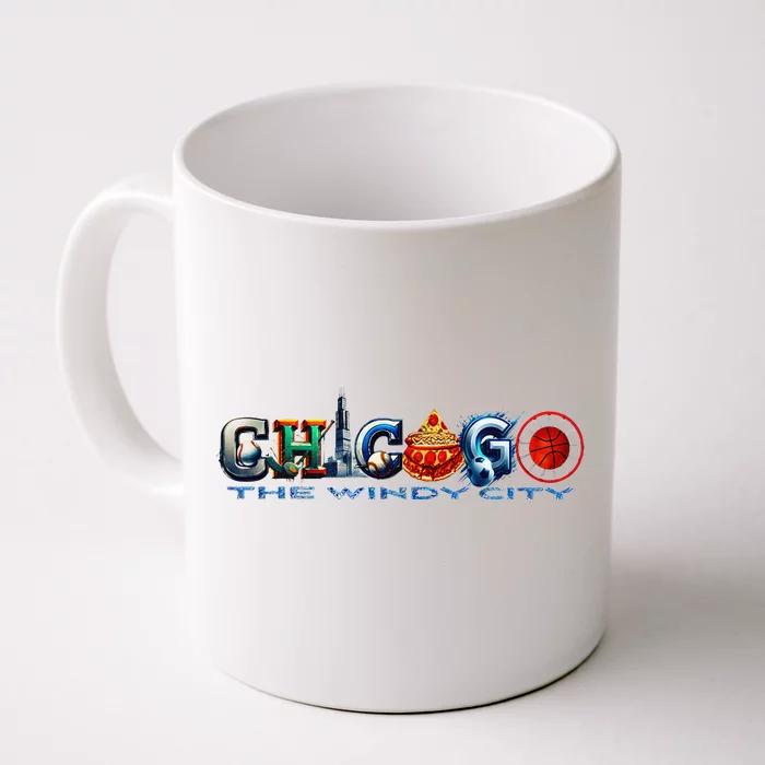 The Windy City A Chicago Sporting Team Fan A Fun Chicagoan Front & Back Coffee Mug