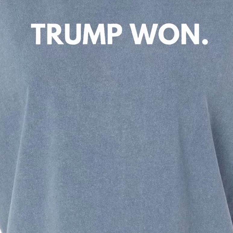 Trump Won Conservative Party Supporter Garment-Dyed Women's Muscle Tee