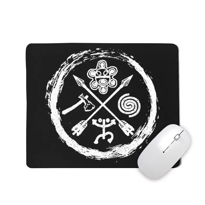 Taino Warrior Coqui Sun Puerto Rico Taina Boricua Boriken Mousepad