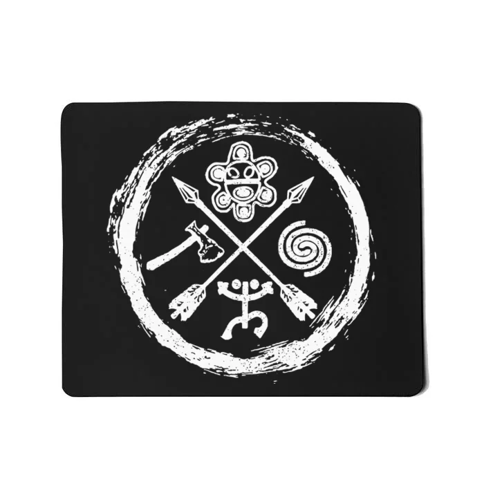 Taino Warrior Coqui Sun Puerto Rico Taina Boricua Boriken Mousepad