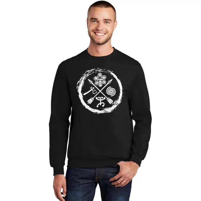 Taino Warrior Coqui Sun Puerto Rico Taina Boricua Boriken Tall Sweatshirt