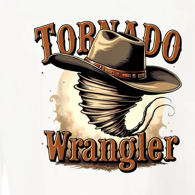 Tornado Wrangler Cowboy Wrangler Cropped Pullover Crew