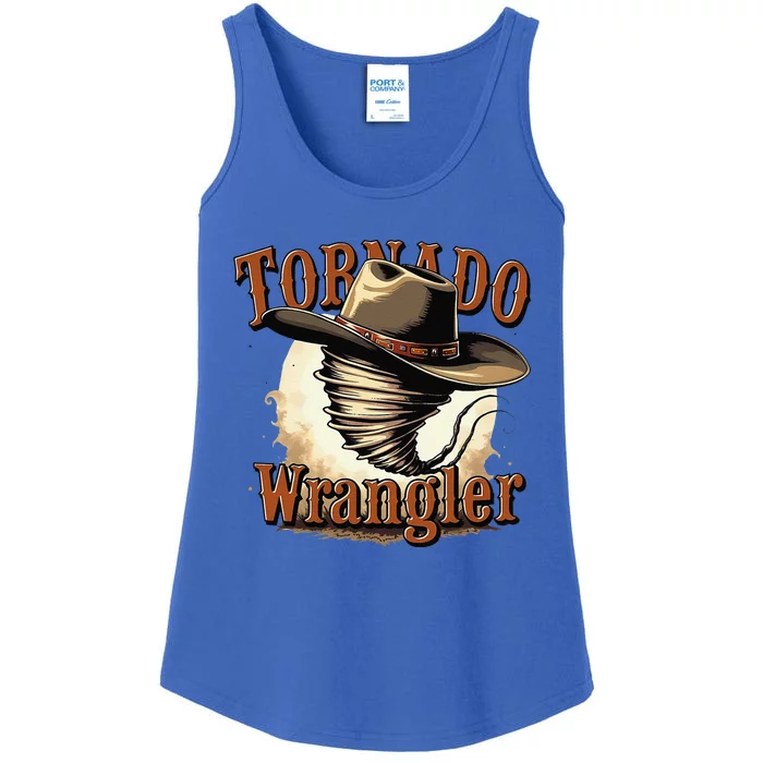 Tornado Wrangler Cowboy Wrangler Gift Ladies Essential Tank