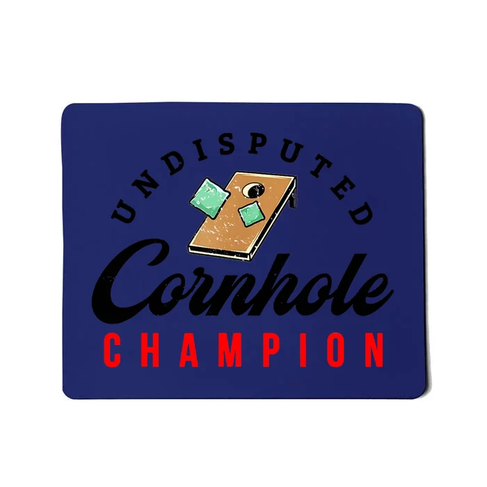 Tournament Win Cornhole Champion Corn Hole Champ Mousepad