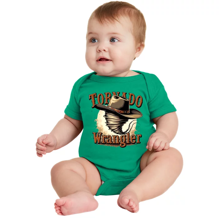 Tornado Wrangler Cowboy Wrangler Baby Bodysuit