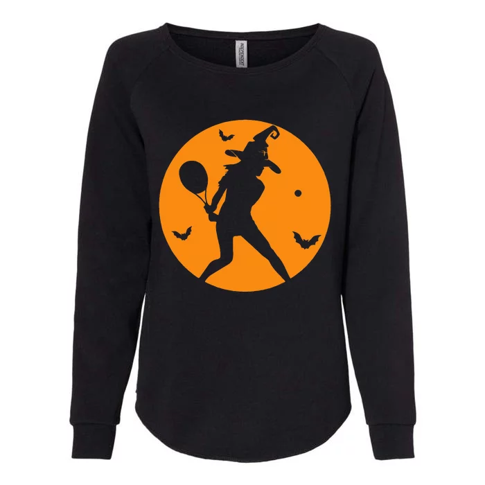 Tennis Witch Costume Spooky Halloween Outfit for Players & Coaches Womens California Wash Sweatshirt