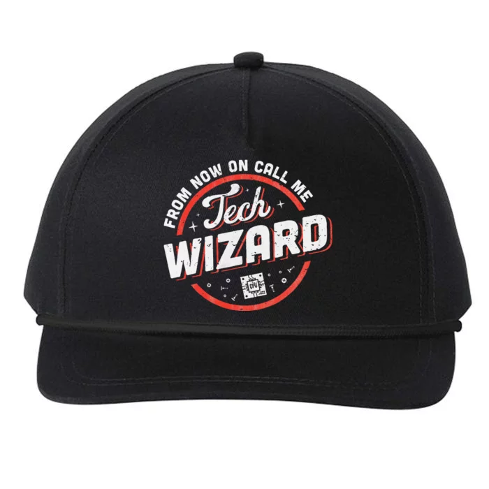 Tech Wizard Computer Repair & It Support Snapback Five-Panel Rope Hat