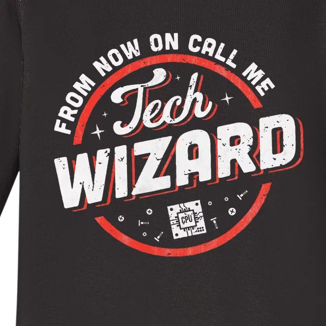 Tech Wizard Computer Repair & It Support Baby Long Sleeve Bodysuit