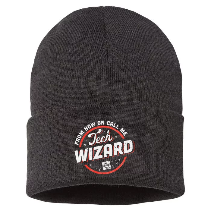 Tech Wizard Computer Repair & It Support Sustainable Knit Beanie