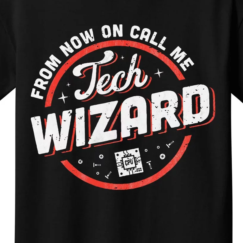 Tech Wizard Computer Repair & It Support Kids T-Shirt