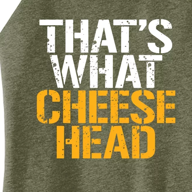 That's What Cheese Head Packers Women’s Perfect Tri Rocker Tank