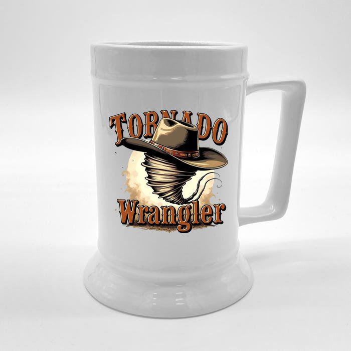 Tornado Wrangler Cowboy Wrangler Front & Back Beer Stein