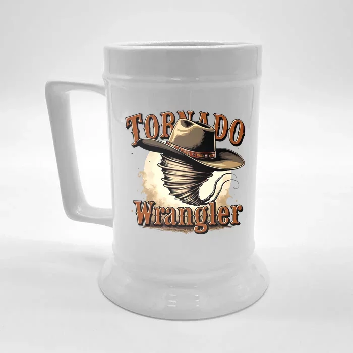 Tornado Wrangler Cowboy Wrangler Front & Back Beer Stein