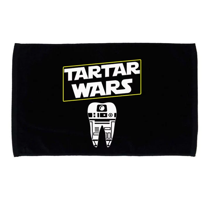 Tartar Wars Dental Hygienists Funny Dentist Microfiber Hand Towel