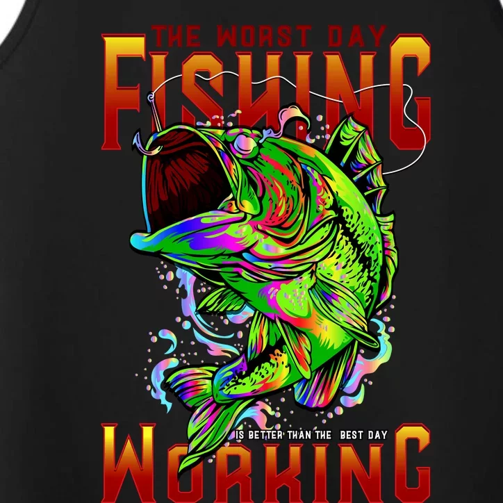 The Worst Day Fishing Is Better Than The Best Day Working Performance Tank