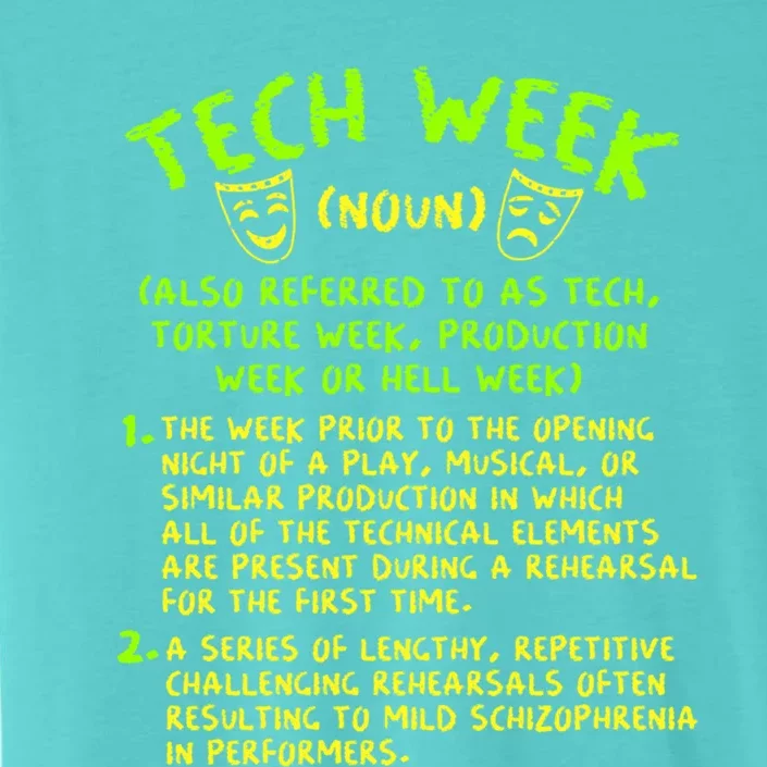 Tech Week Definition Theatre Rehearsal Gift ChromaSoft Performance T-Shirt