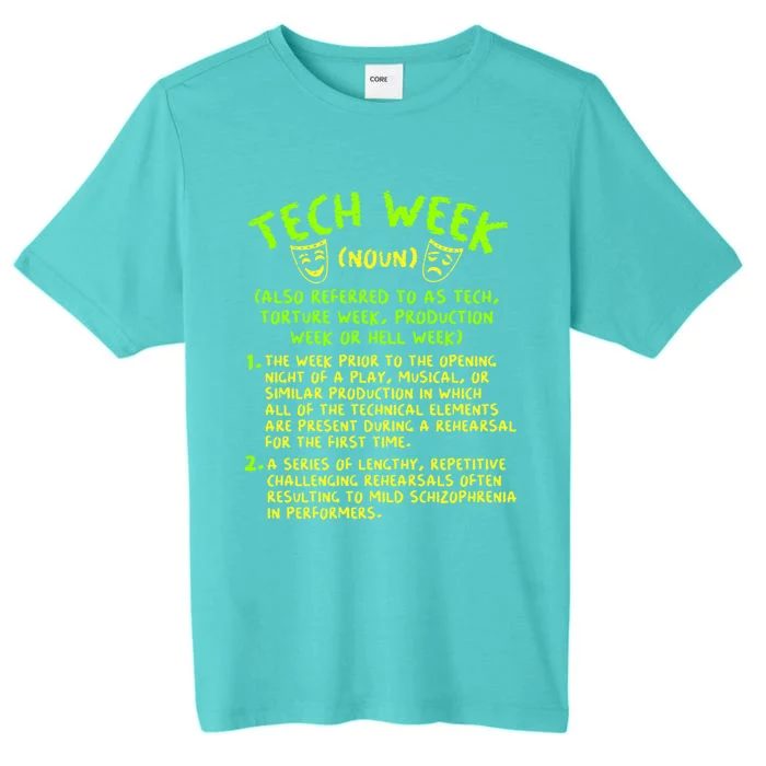 Tech Week Definition Theatre Rehearsal Gift ChromaSoft Performance T-Shirt