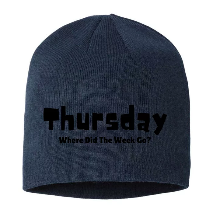 Thursday Where Did The Week Go? 8 1/2in Sustainable Knit Beanie