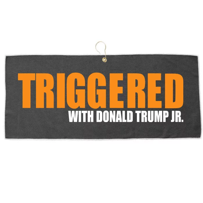 Triggered With Donald Trump Large Microfiber Waffle Golf Towel