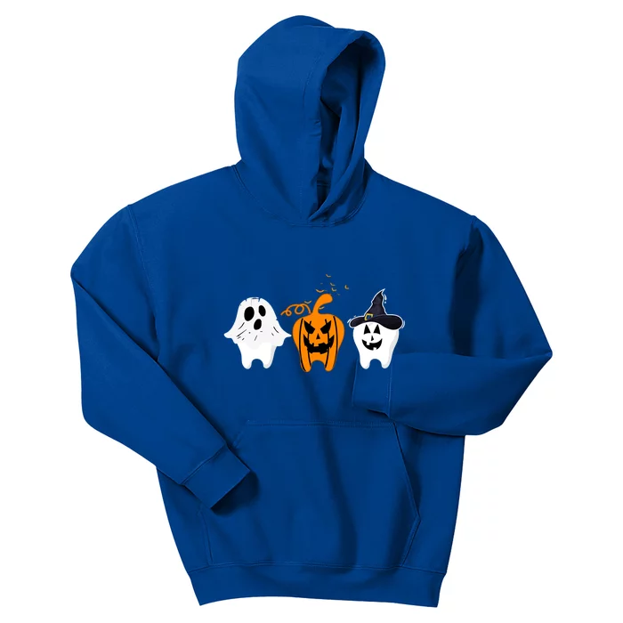 Teeth Witch Dentist Ghost Pumpkin Scary Halloween Costumes Gift Kids Hoodie