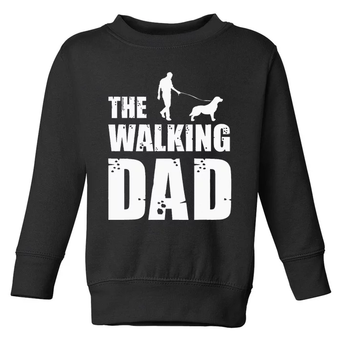 The Walking Dad Golden Retriever Dog Owner Dog Breed Gift Toddler Sweatshirt