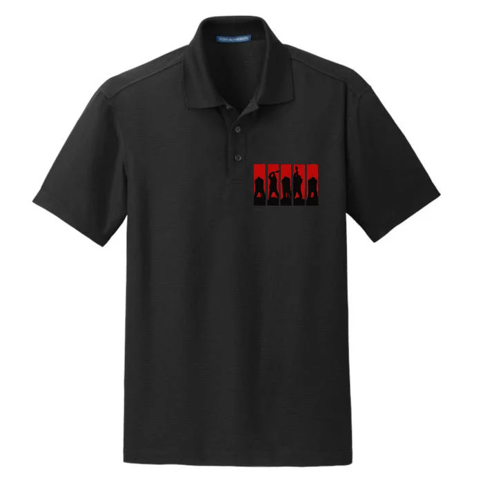 The Walking Dead Here's Negan 5 Panel Dry Zone Grid Performance Polo