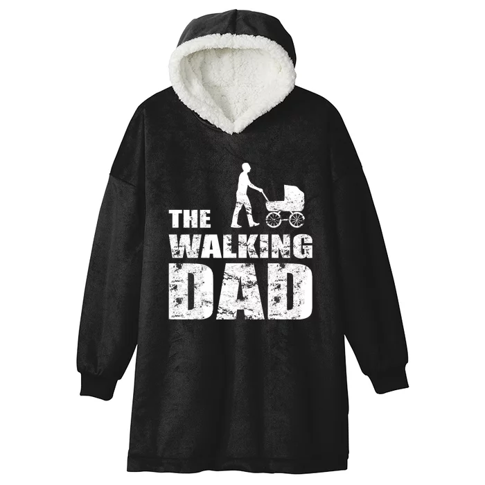 The Walking Dad With Stroller Hooded Wearable Blanket