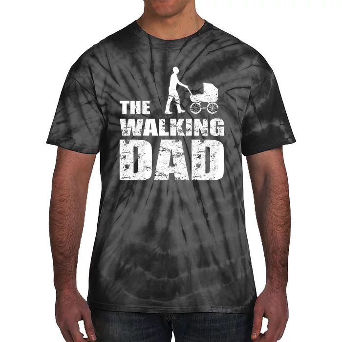 The Walking Dad With Stroller Tie-Dye T-Shirt