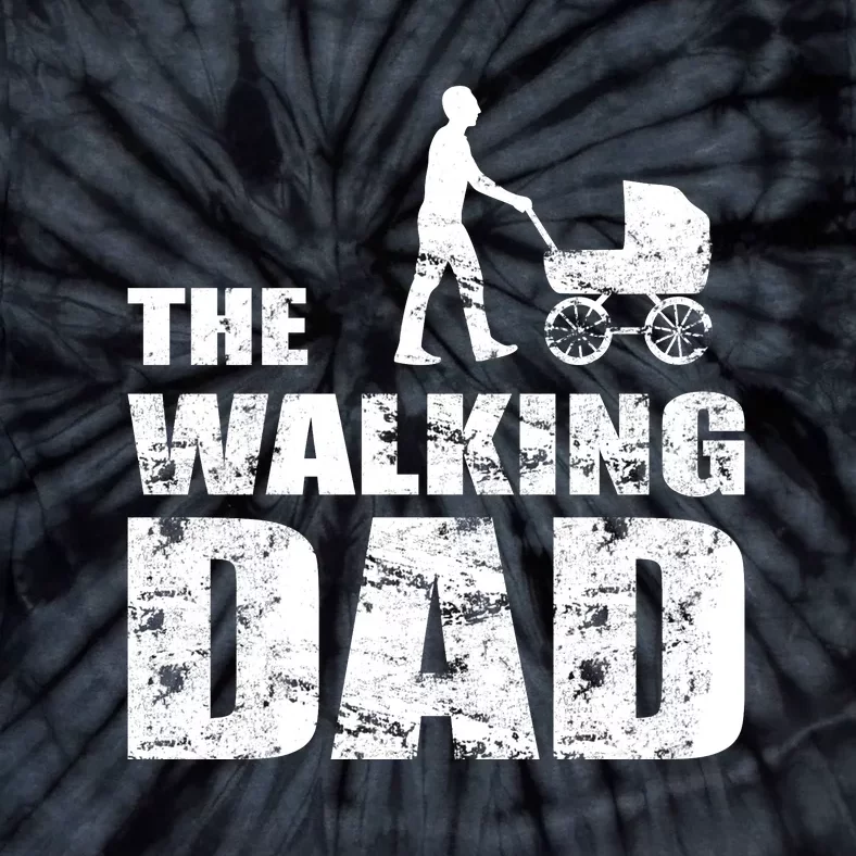 The Walking Dad With Stroller Tie-Dye T-Shirt