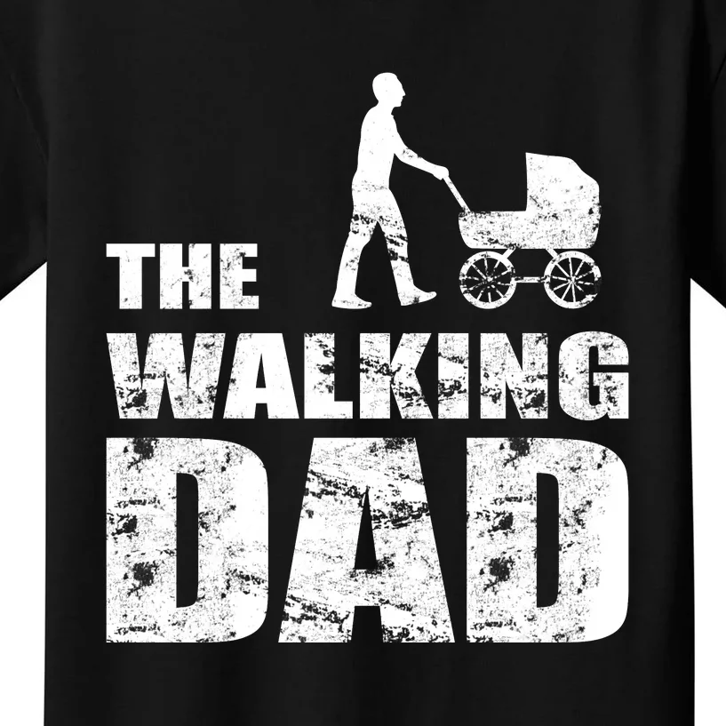 The Walking Dad With Stroller Kids T-Shirt